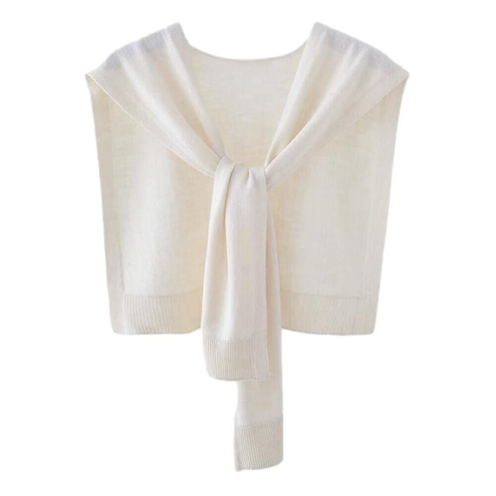7957 Womens Striped Pashmina Shawls And Wraps Knitted Sweater Casual Shawl
